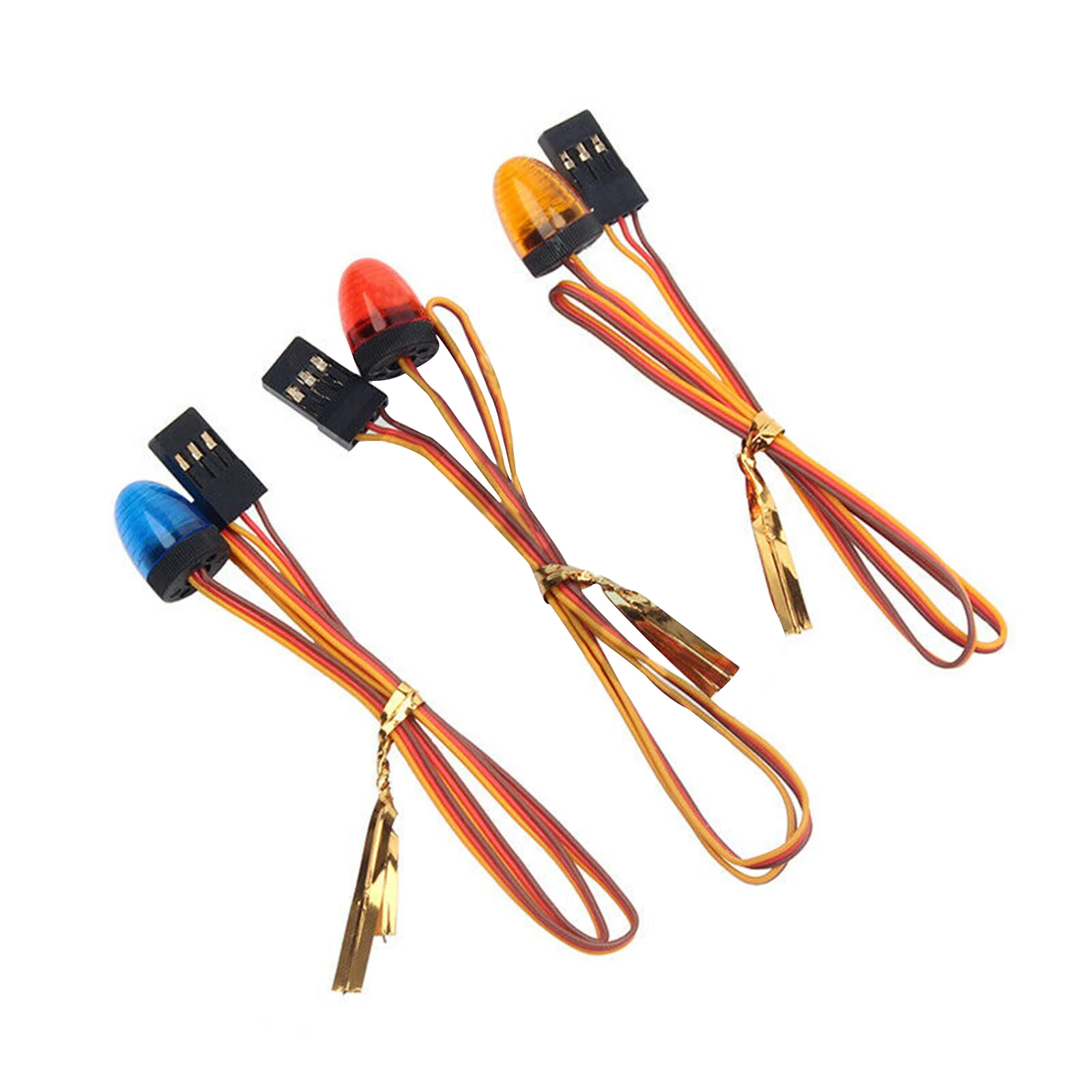 4Pack RC Car Yellow/Red/Blue Optional Flashing LED Light For Tamiya Tractor 1:14 RC Engineering Truck image 3