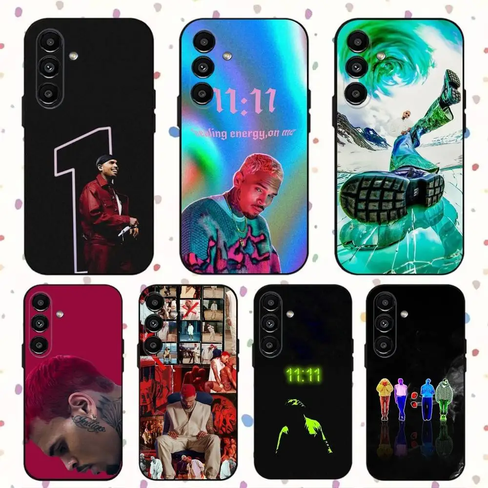 

C-Chris Brown 11 Phone Case For Samsung S24,S21,S22,S23,S30,Ultra,S20,Plus,Fe,Lite,Note,10,9,5G Black Soft Cover