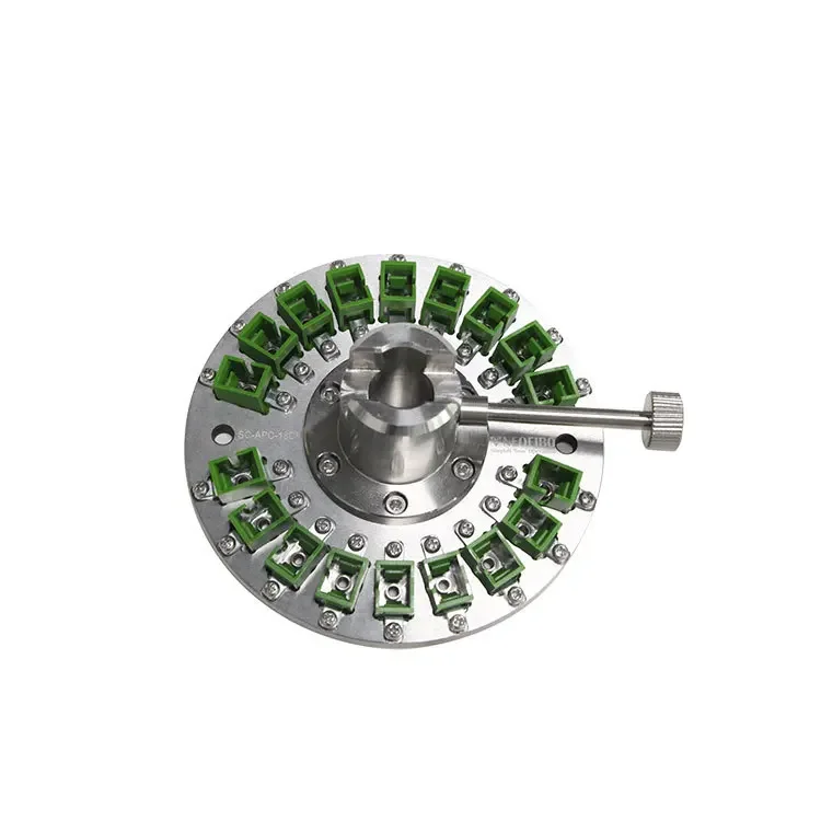 18-Core SC fiber optic connector high-precision grinding fixture