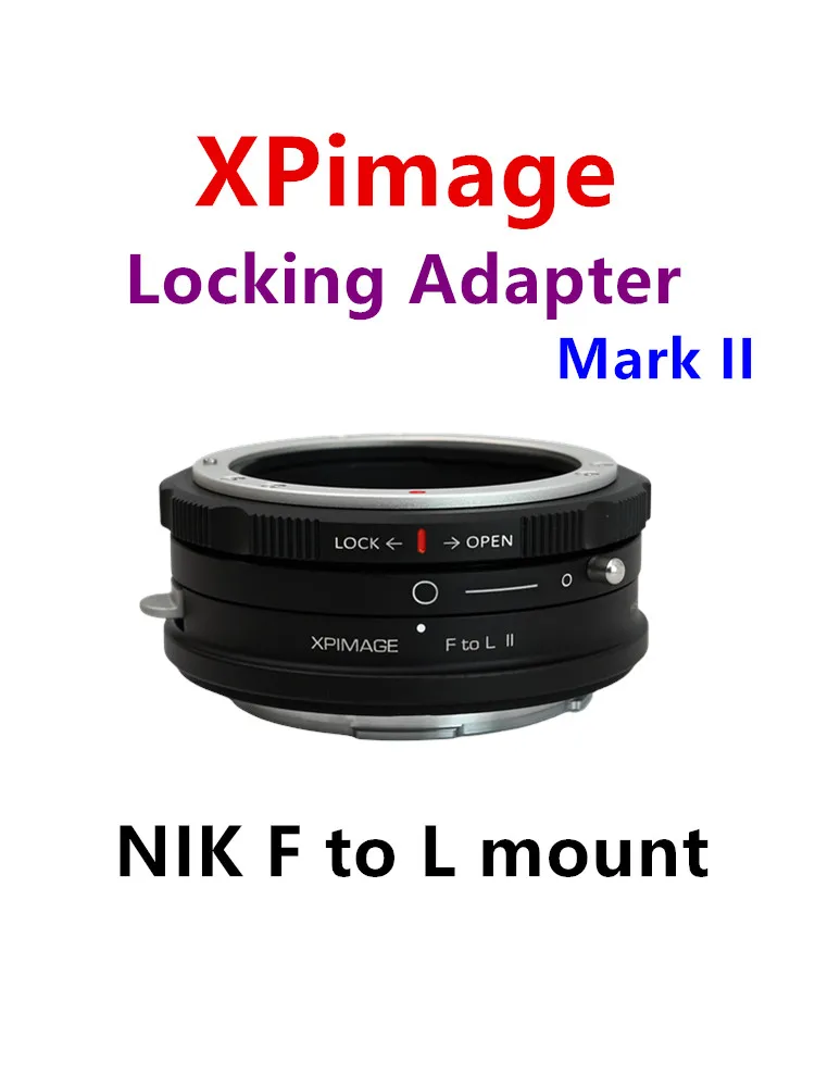 XPimage Adapter for NIKON F Lens to Leica SL Full Frame Mirrorless Camera,NIKON ais to L mount,Panasonic S52 S1H S1R SIGMA fp