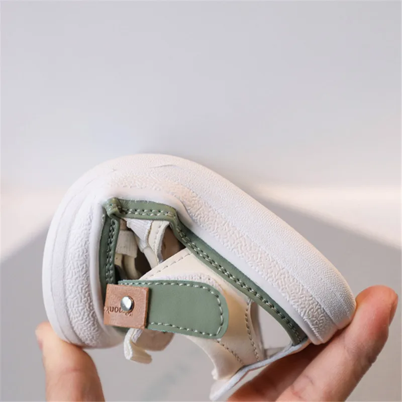 New Summer Baby Shoes For Boys Leather Cut-outs Girls Sandals Soft Sole Kids Beach Shoes Fashion Toddler Sandals 15-25