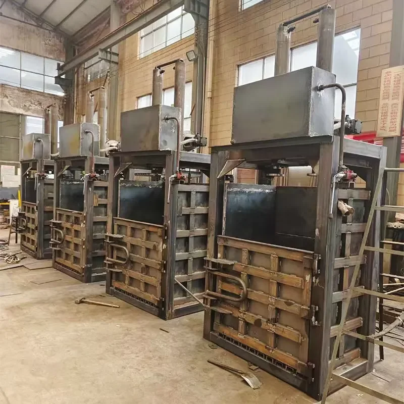 Factory Price Hydraulic Automatic High Efficiency Waste Carton Plastic Baler Vertical Baler
