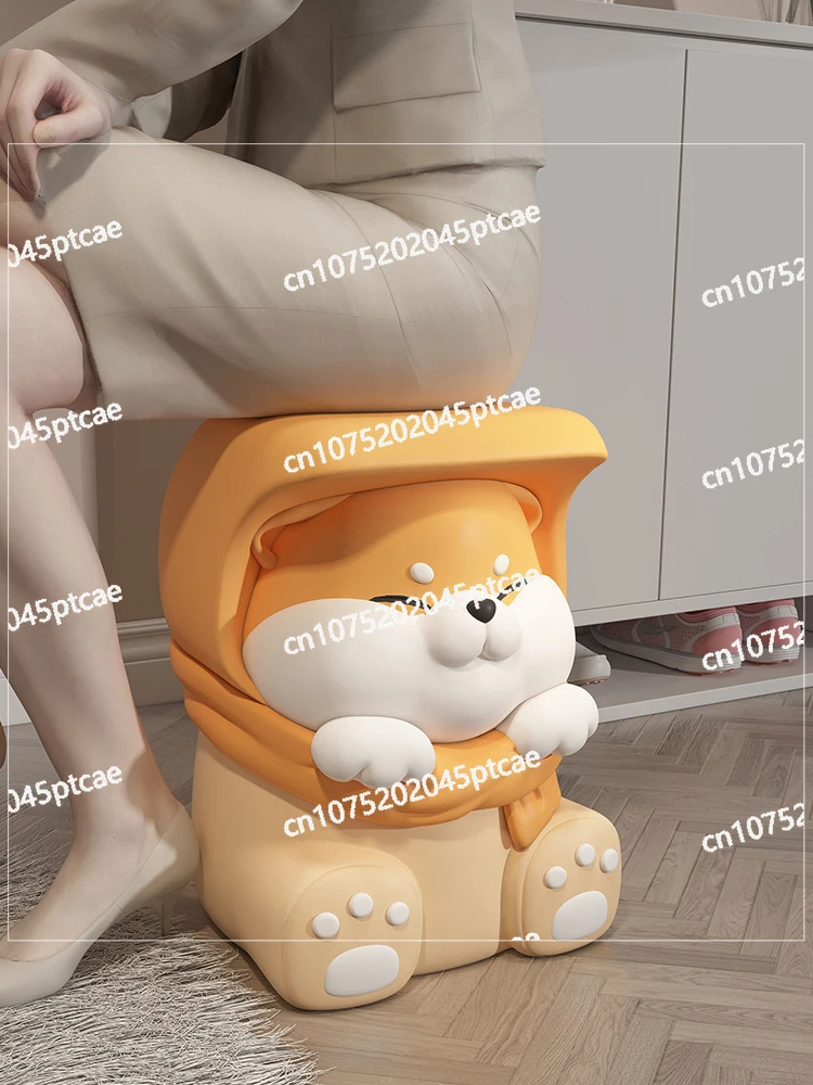 Shiba Inu Dog Floor Decoration, Living Room Sofa Edge, Several Home Decoration, Entrance Door Shoe Stool, Housewarming Gift