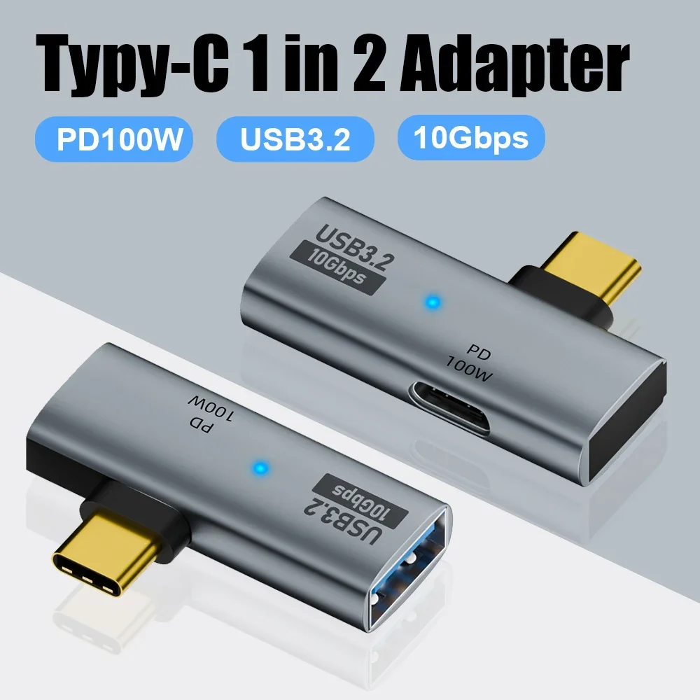 2Pcs USB C Headphone and Charger Adapter 1 in 2 out Type C Audio Adapter with PD100W Fast Charging USB C Splitter for Iphone