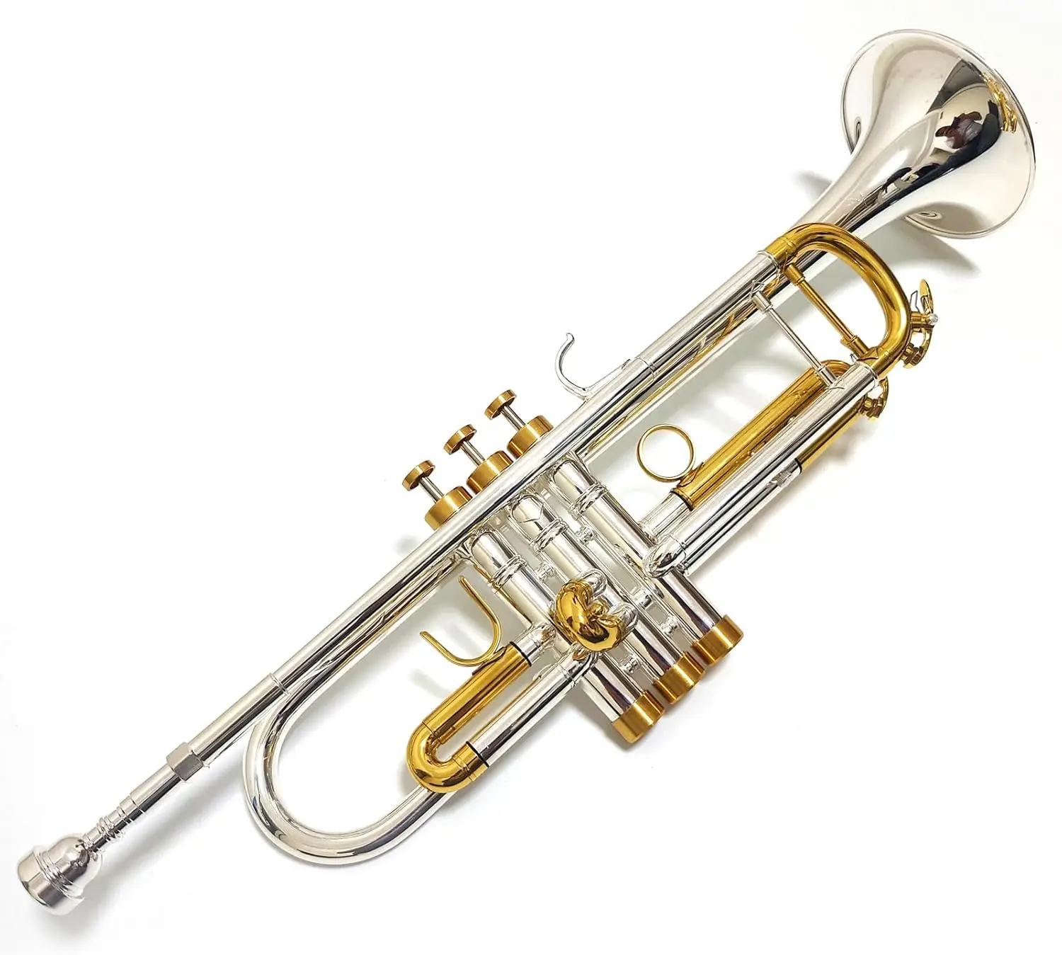 Bb Trumpet Standard Brass Trumpet Set W/Mouthpiece and Case,for Beginner or Advanced Student