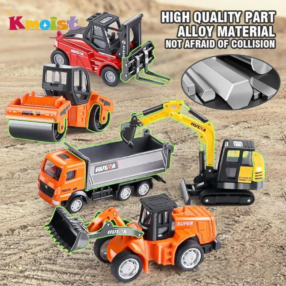 

Huina 1:80 Alloy Engineering Vehicles Model Excavator Dumper Dump Truck Loader Bulldozer Tractor Collection Toys for Kids Gifts