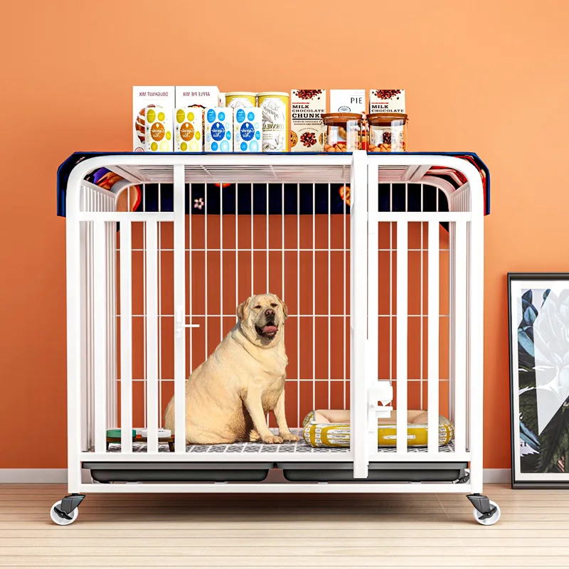 

Dog cage Medium-sized large dog side herding Golden Retriever cage Large indoor integrated with toilet Small dog pet nest