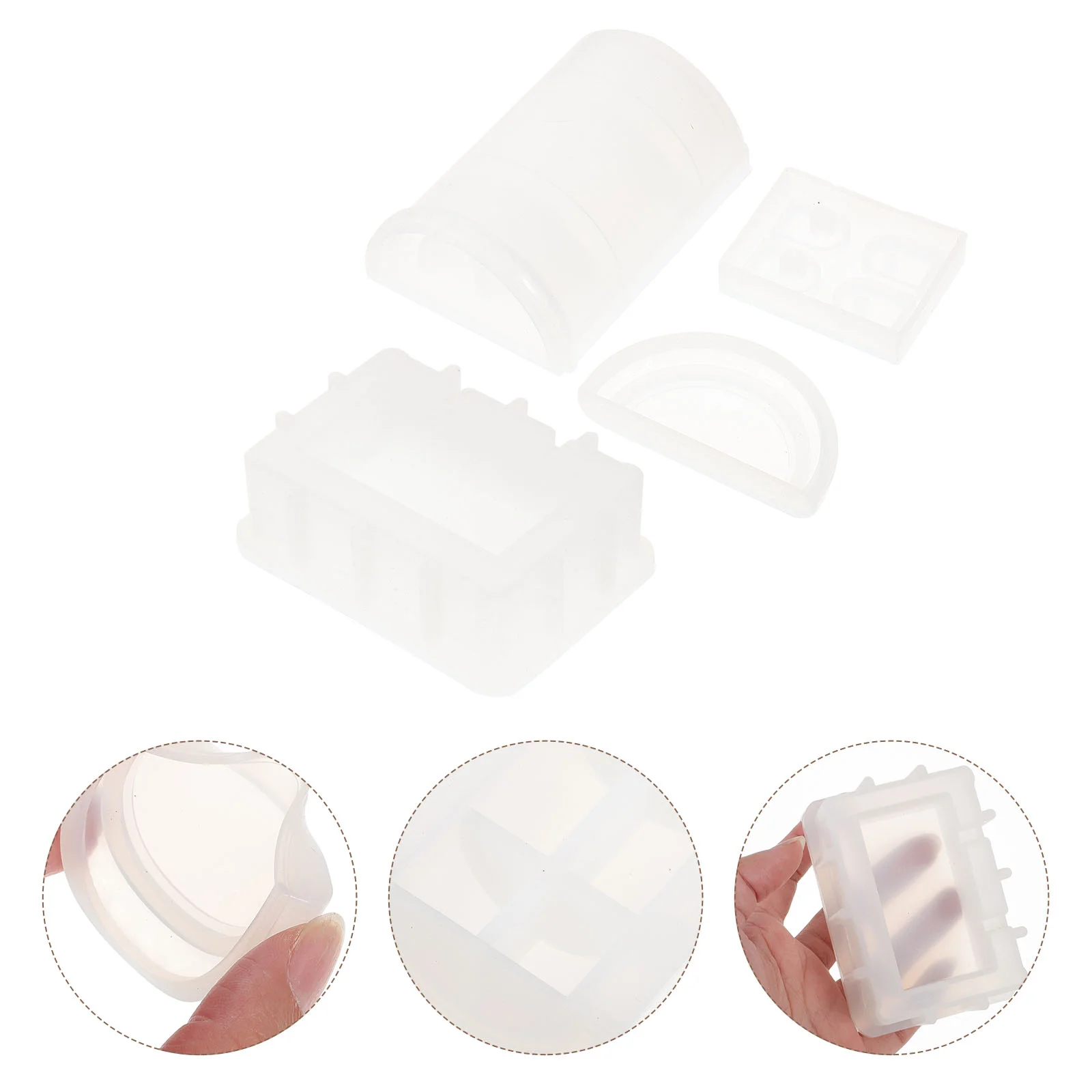 

Treasure Chest Silicone Mold Flexible Epoxy for DIY Crafts Making Non Stick Molds White
