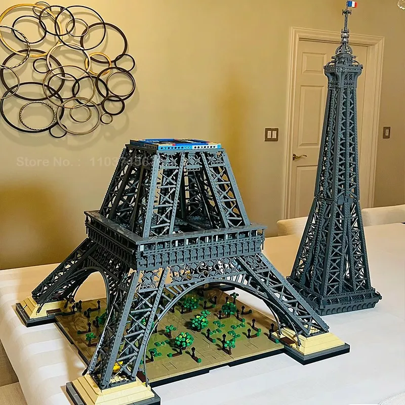 10001 Pcs Large Eiffel Tower Building Blocks Bricks Kids Birthday Christmas Gifts Toy Compatible 10307 10181 17002 In Stock