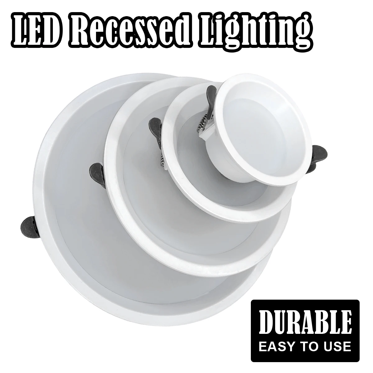 

6W 12W 18W 24W 30W Led Downlight Recessed Light Cool White Square Round White Ceiling Ac110-240v Anti Glare Lighting For Bedroom