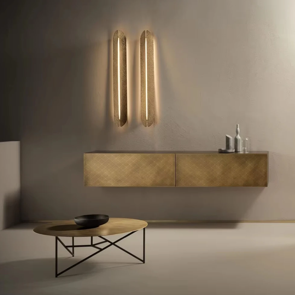 

Living Room Villa Background Wall Etching Wall Lamp Study Hotel Corridor Bedroom Art Soft Furnishing Bedside Wall Lamps