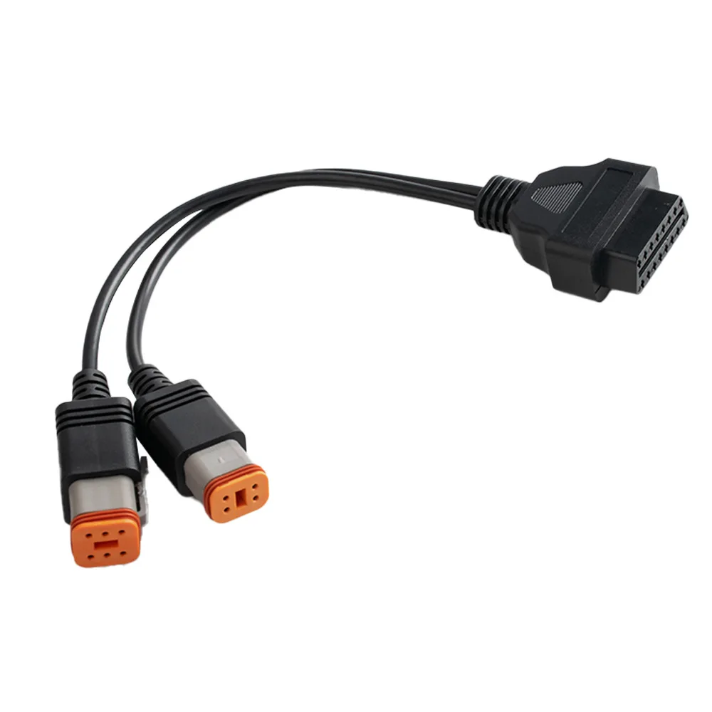 

for Harley Motorcycle OBD Extension Cable 16Pin to 4 Pin+6 Pin EFI Motorcycle Adapter Cable Diagnostic Cable OBD2 Scanner