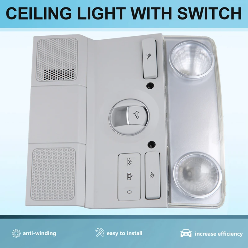 35D947105A Roof Reading Light Ceiling Light Skylight Switch Interior Lighting For VW CC 2010-2018