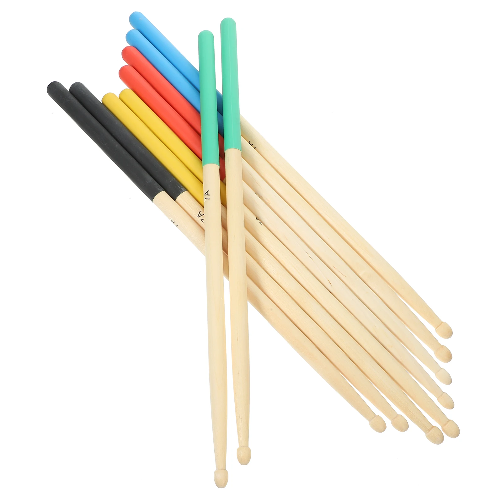

5 Pairs Mallet Maple Sticks Instrument Mallets Wood Handles Drumstick Percussion Child