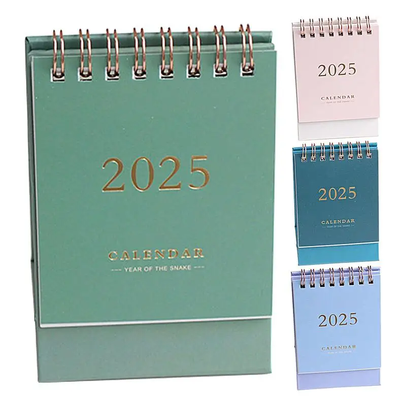 2024-2025 Mini Simple Small Desk Calendar Pocket Portable Calendar Plan Calendar Desktop Decoration