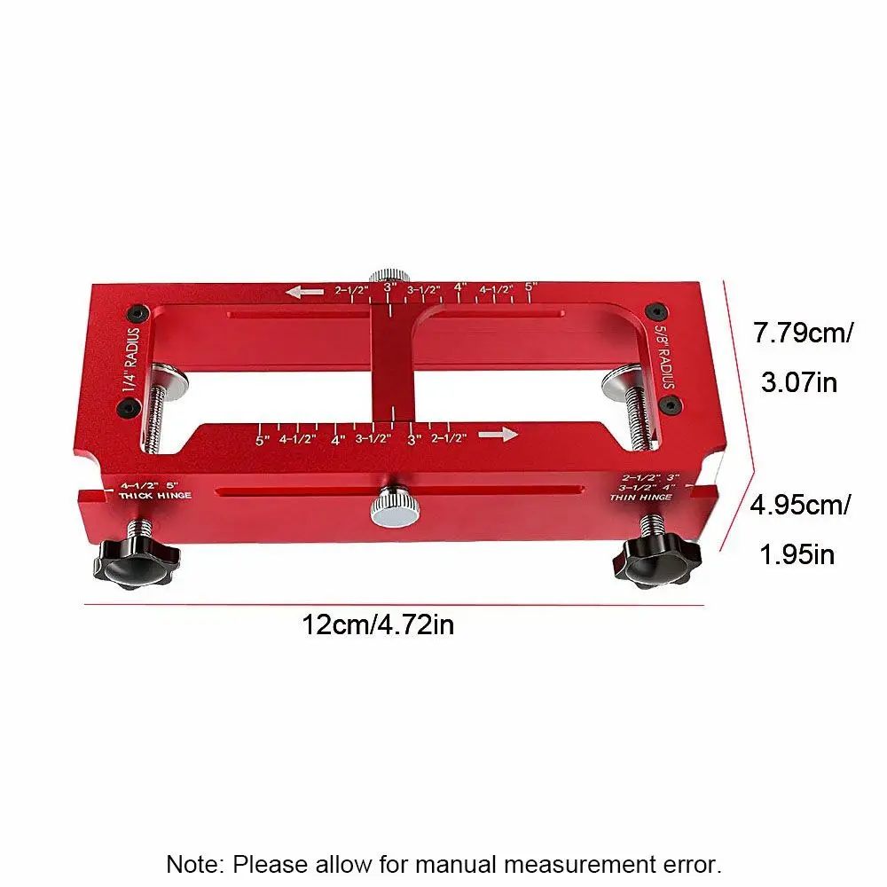 2 in 1 Hinge Drilling Fixture Durable Door Frame Stable Locator Woodworking Installation Screws DIY Auxiliary Tools