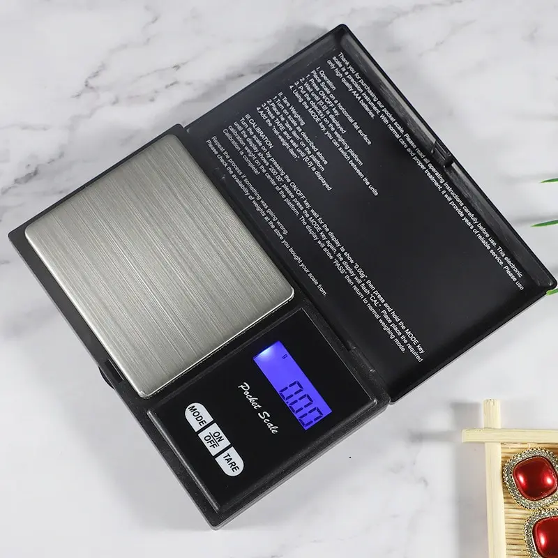 Jewelry Mini Stainless Steel Electronic Scale Digital Pocket Scale Gold Gram Balance Weight Scale Portable Pocket Scale