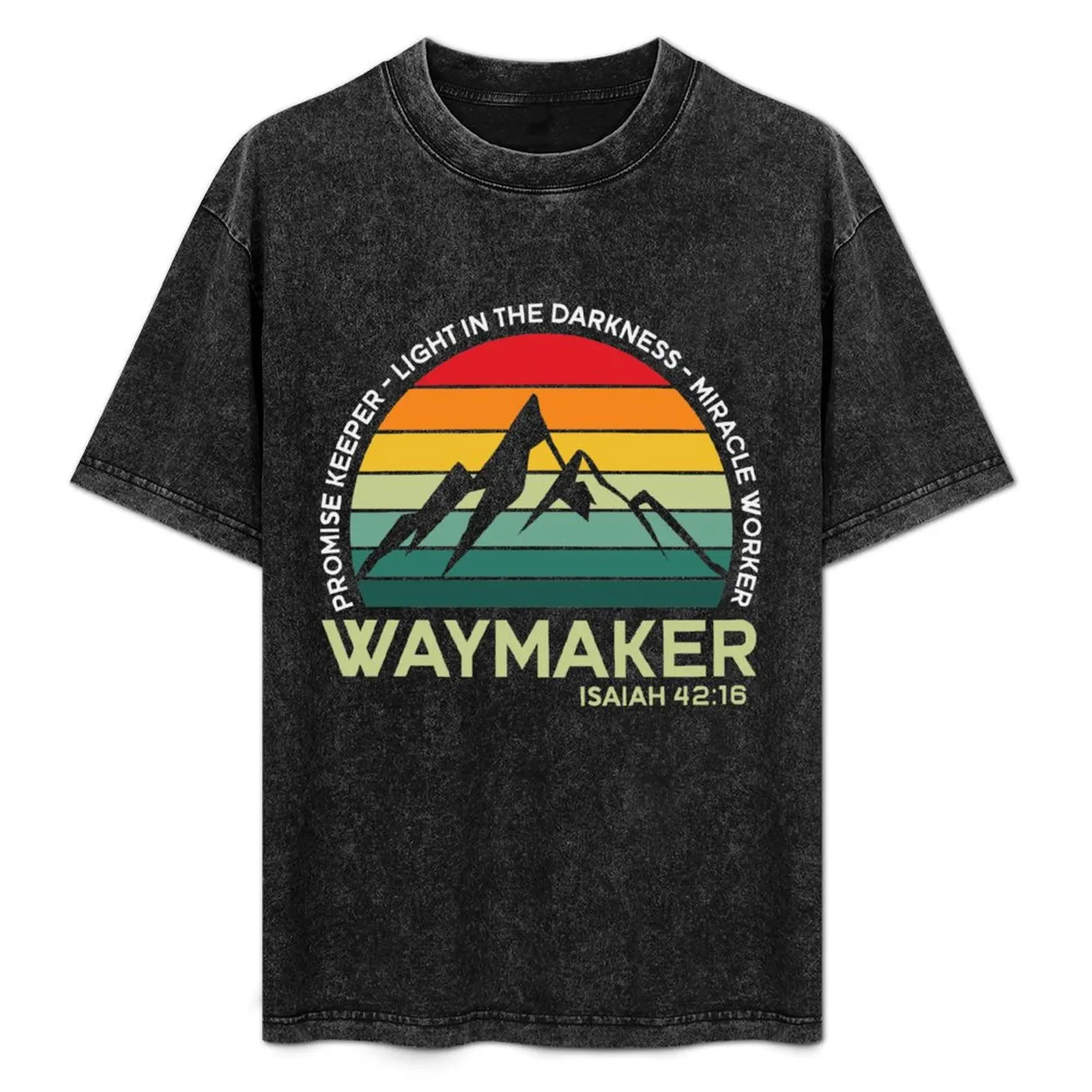 Camiseta Waymaker Miracle Worker Promise Keeper Plus Size Street Style