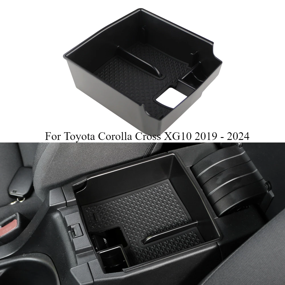 ABS Car Armrest Storage Box for Toyota Corolla Cross XG10 2019 - 2024 Accessories Tray Organizer