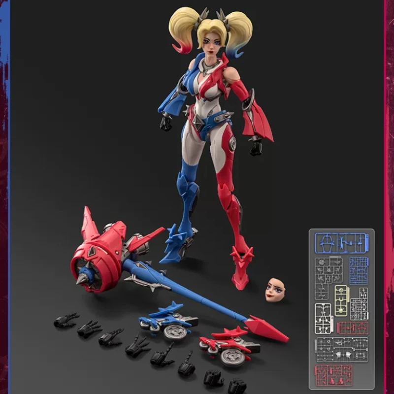 Blokees Original DC Champion Class 04 - Harley Quinn Action Figures Poseable Model Kits Ornaments Collect  Boys Toys Gifts view 6