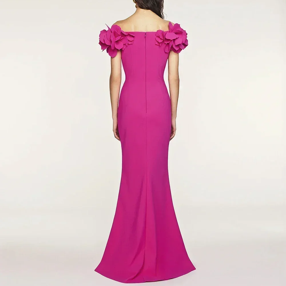 Off-the-shoulder Jersey Dress A-Line Evening Dresses Occasion Formal Exquisite High Quality Prom Party Gowns Women Customized