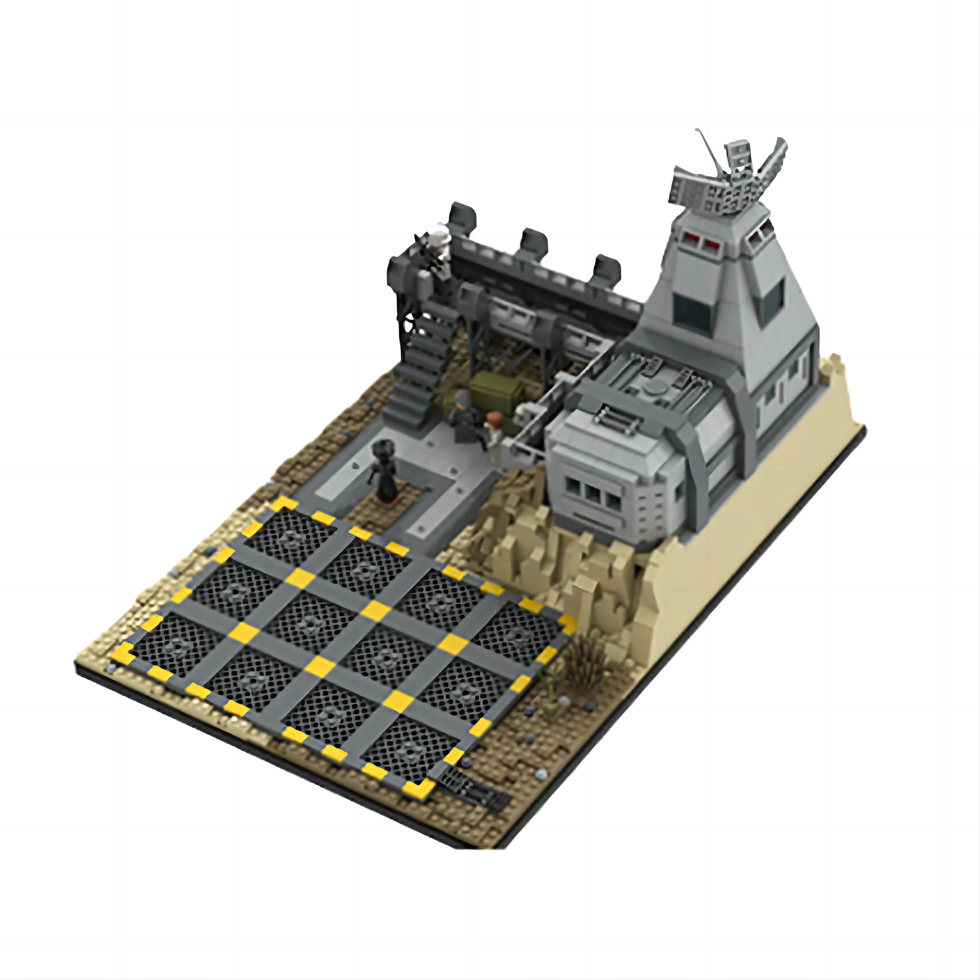 MOC-67054 Tatooine War Empire Base Gemonteerd bouwsteen Speelgoedscèneornament