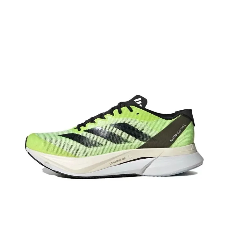 

Мужские и женские кроссовки Adidas Boston 12, устойчивые, легкие, экологически чистые, переработанные, кроссовки, зеленый белый и черный