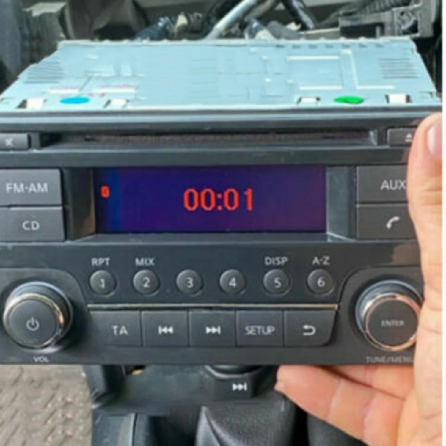 Pantalla LCD de visualización de Radio para Nissan Juke, Navara, Note, NV200, Qashqai Pathfinder x-trail 28185BH30A 28185BH30B, pieza de reemplazo, 1 unidad