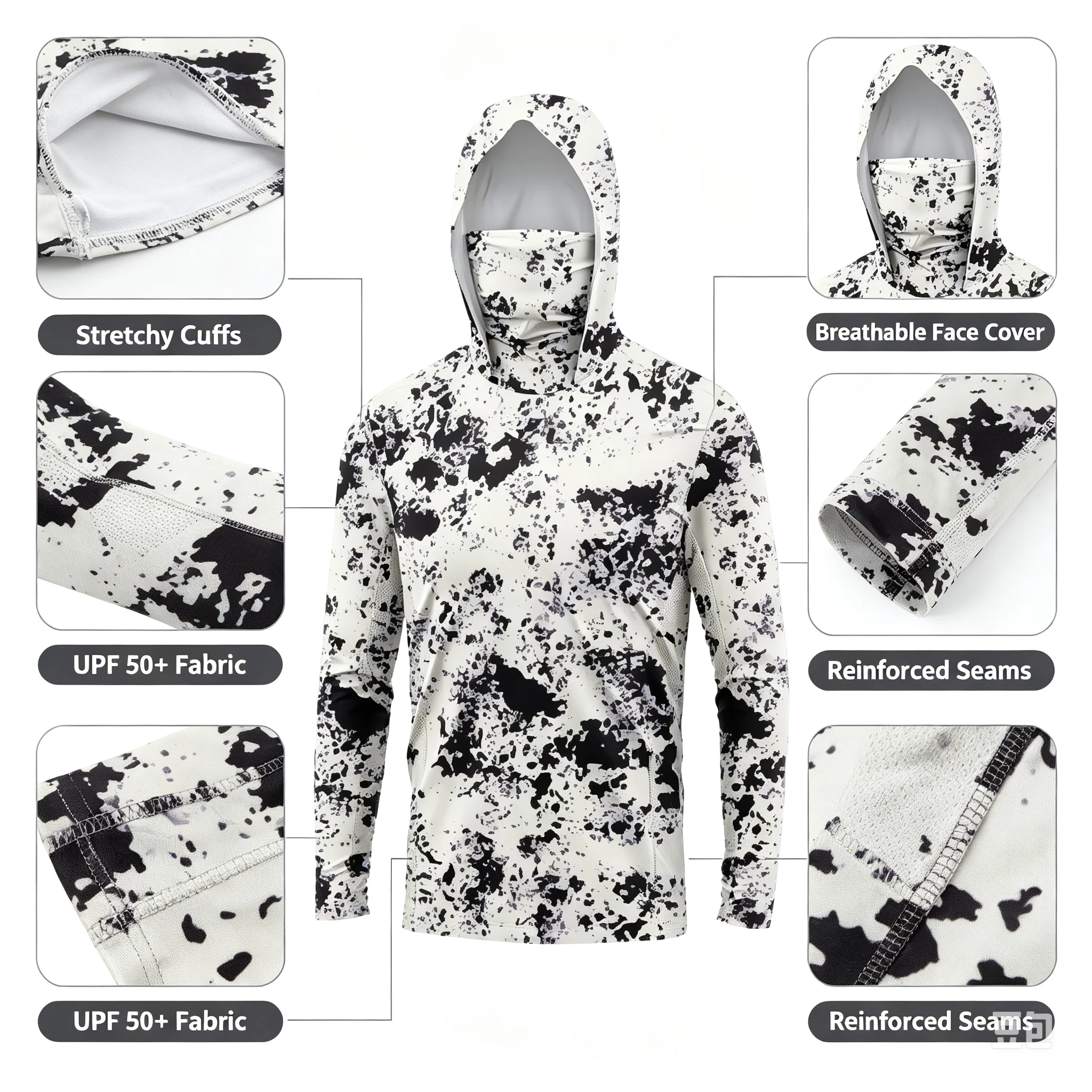 Felpa da Pesca con Cappuccio U - Fishing Shirt Uv Protection recensione e prezzo