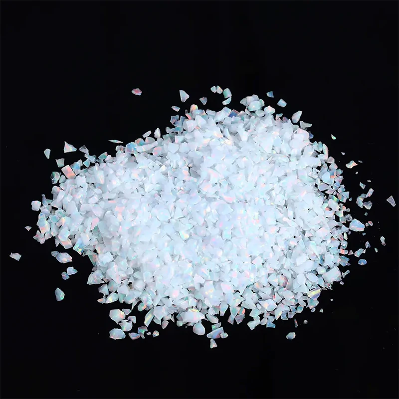 5g--30g/Lot OP01-OP45 Free Shipping 1.5mm-160Mesh Lab Created Synthetic Fire Crushed Opal  Chips For Nail Art