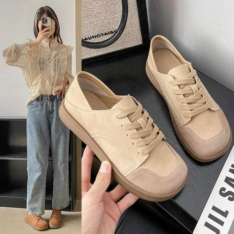 Fashionable Lightweight Soft Bottom Casual Shoes For Women 2024 Spring New Arrival Soft Comfortable White Flats Wholesale