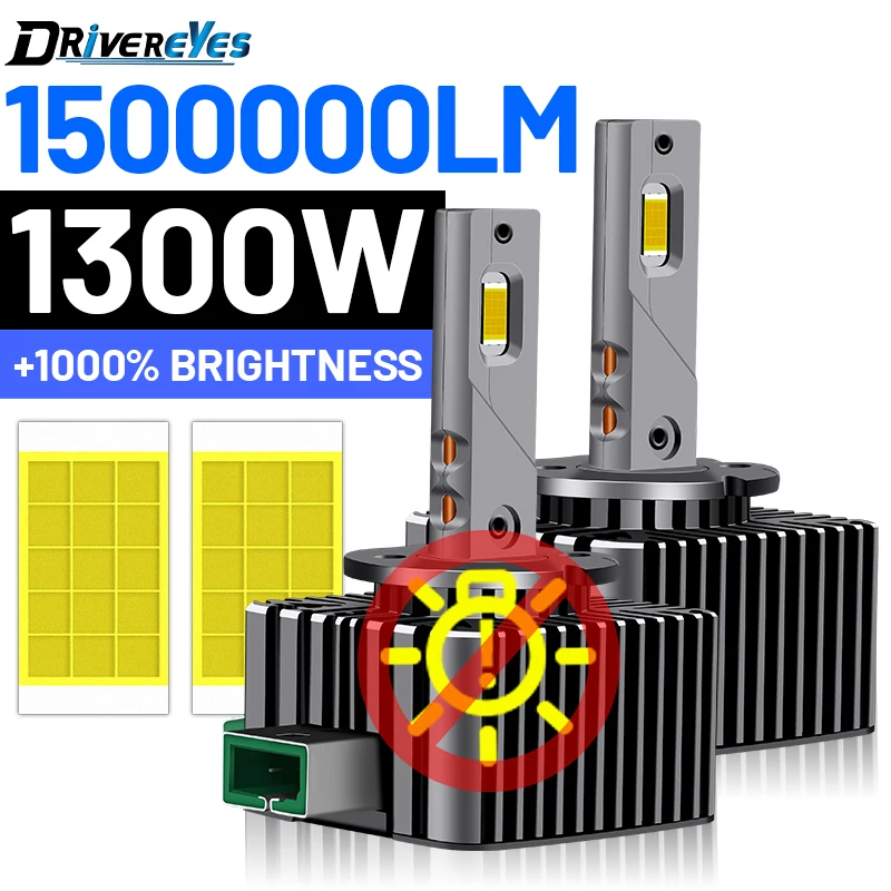 

1300W D3S LED Headlight Canbus 1500000LM Super 30PCS 9580 CSP HID D1S D2S D3S D4S D8S D1R D2R D3R D4R Car Xenon Lamp 1:1 Ballast
