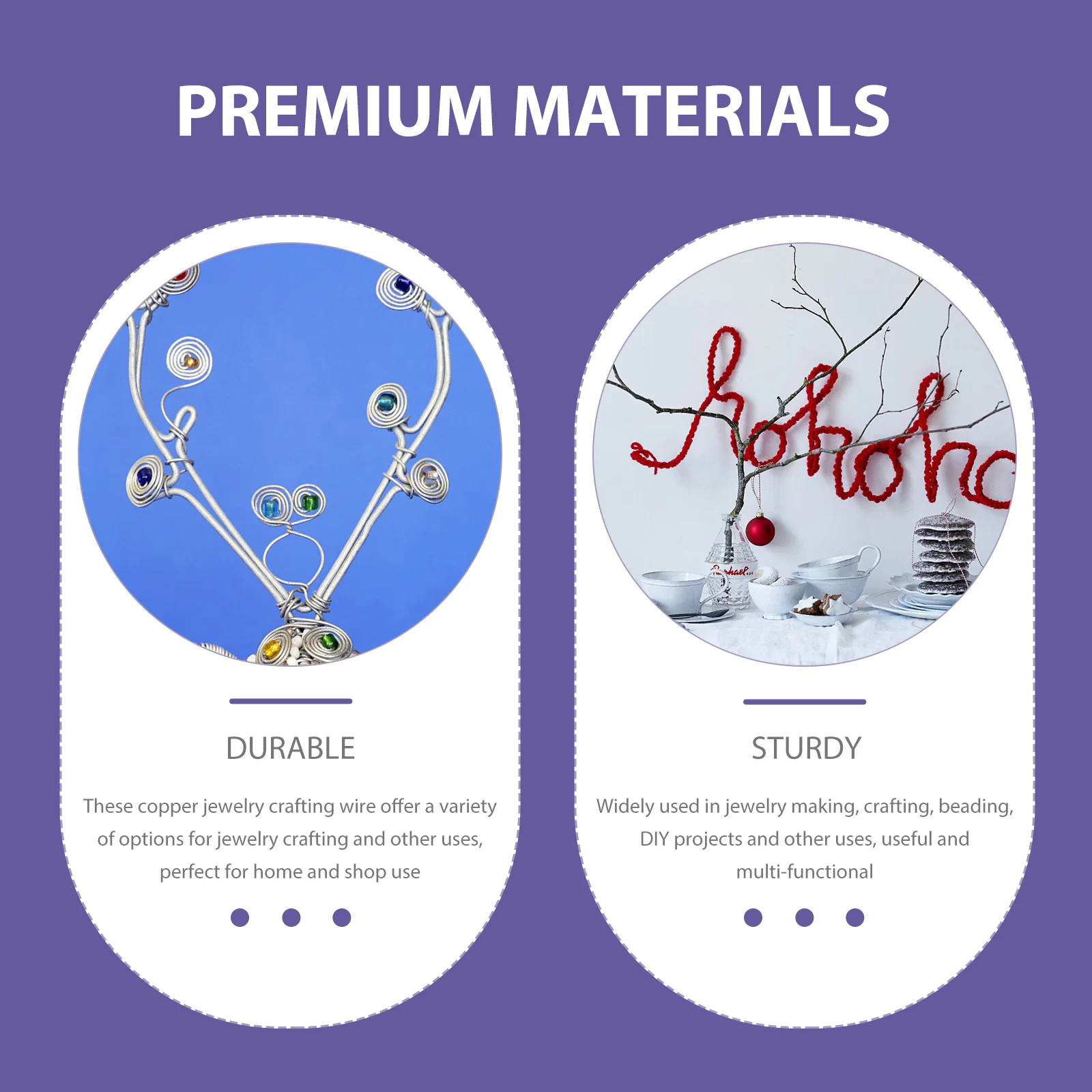 

5 Rolls Copper Wire for DIY Crafts Jewelry Making Beading Wire Handmade Art Decorative Wiring Functional and Compact Design