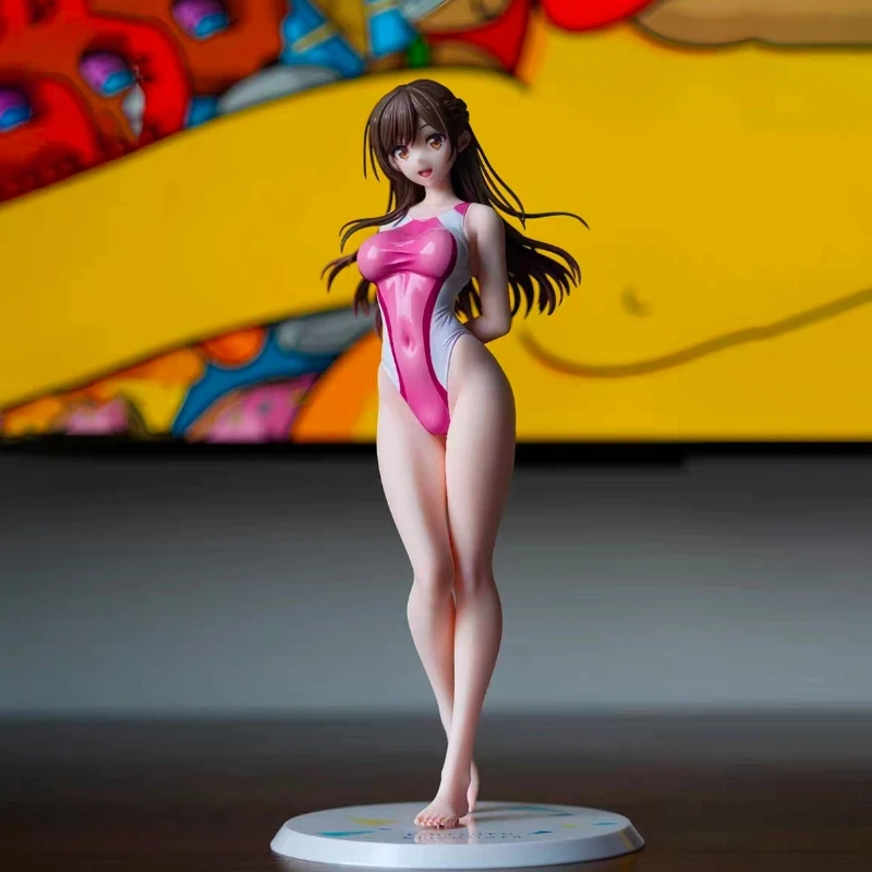 彼女、お借りします水原千鶴競泳水着立ち置物二次元装飾男の子のおもちゃギフト