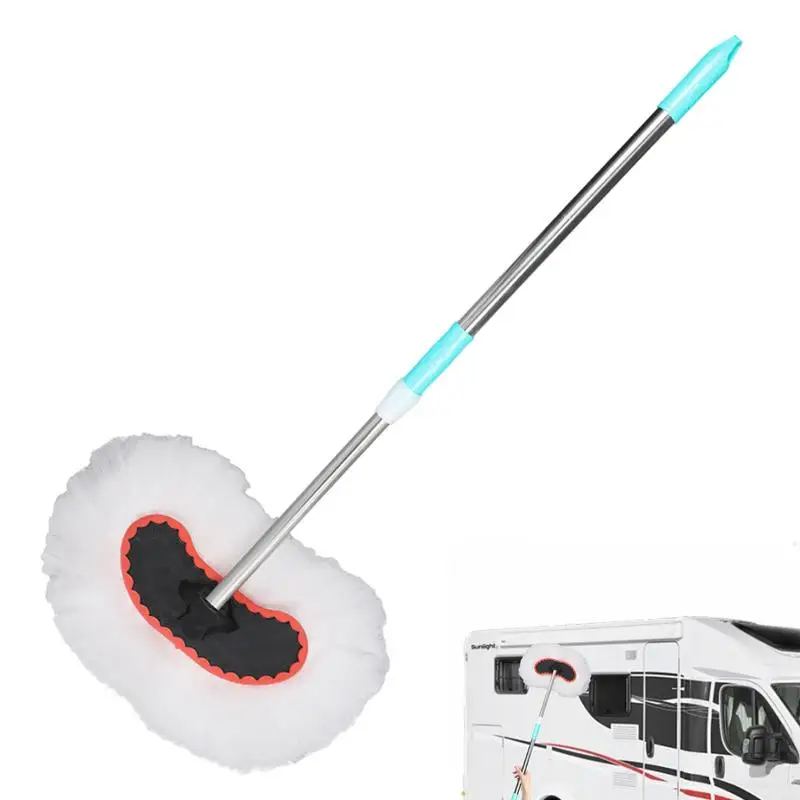 

Long Handle Car Wash Brush Soft Bristle Scrub With Telescopic Stainless Steel Pole Truck Washer Mop Car Cleaning Supplies For