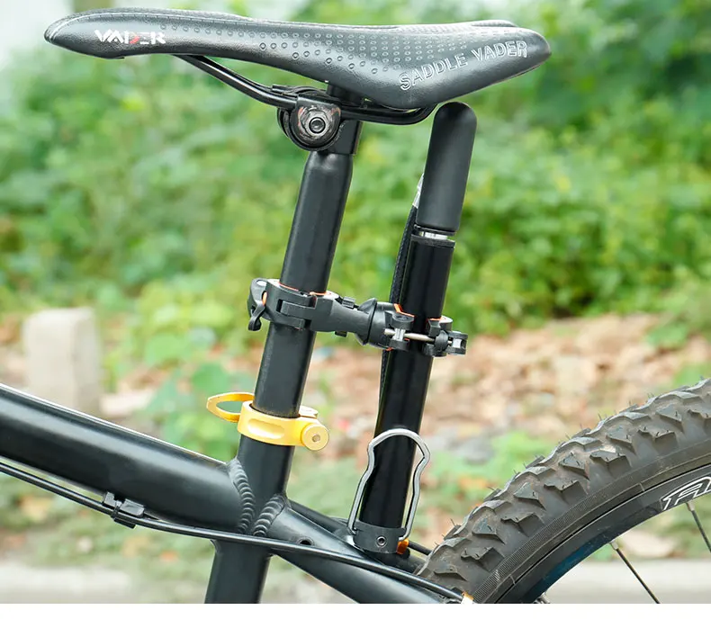 Deemount 360°Rotation Tilting Adjustable Bike Lamp Flashlight Stand Mount Universal Cycling Clip Clamp LED Torch Holder