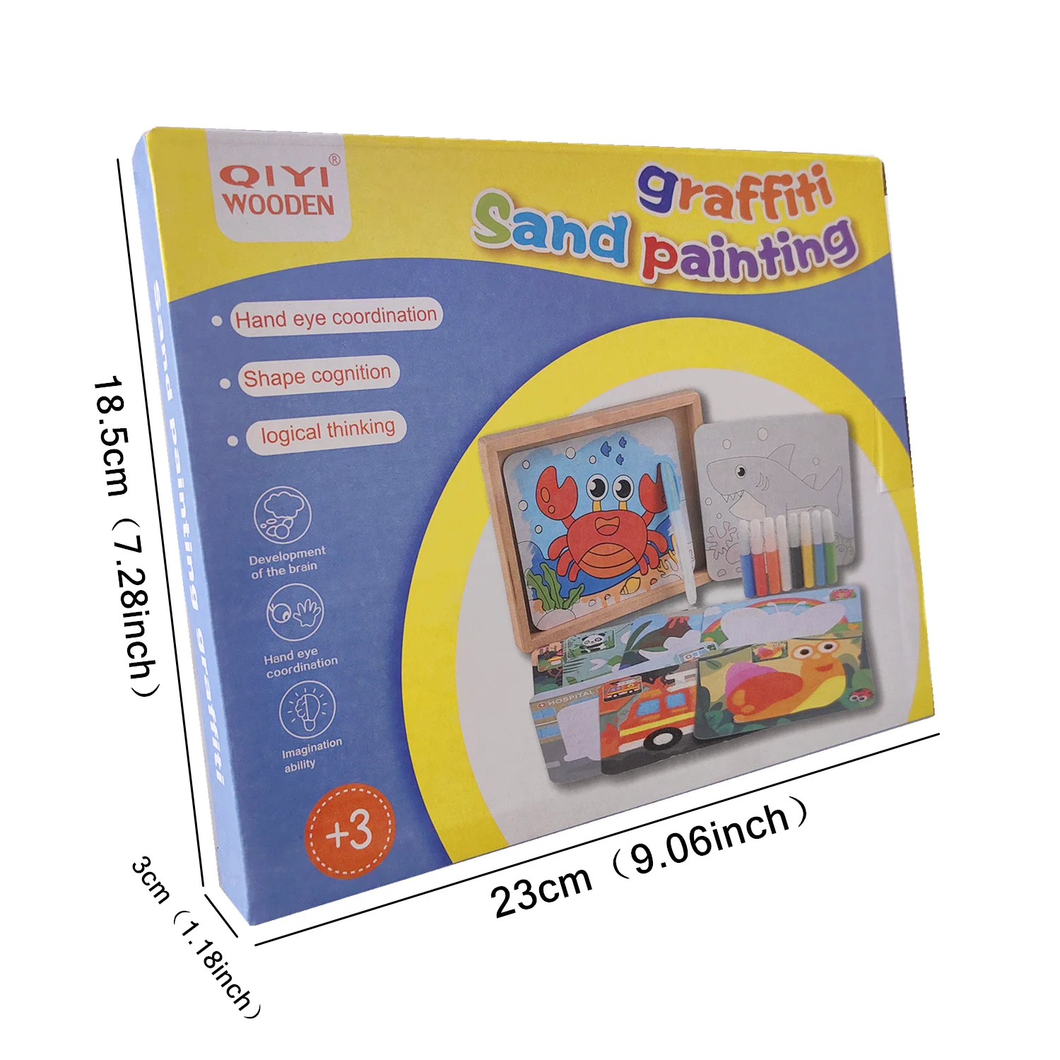 新しい子供用木製砂絵落書きゲーム教育用砂場実践スキルトレーニング描画おもちゃ子供向けギフト