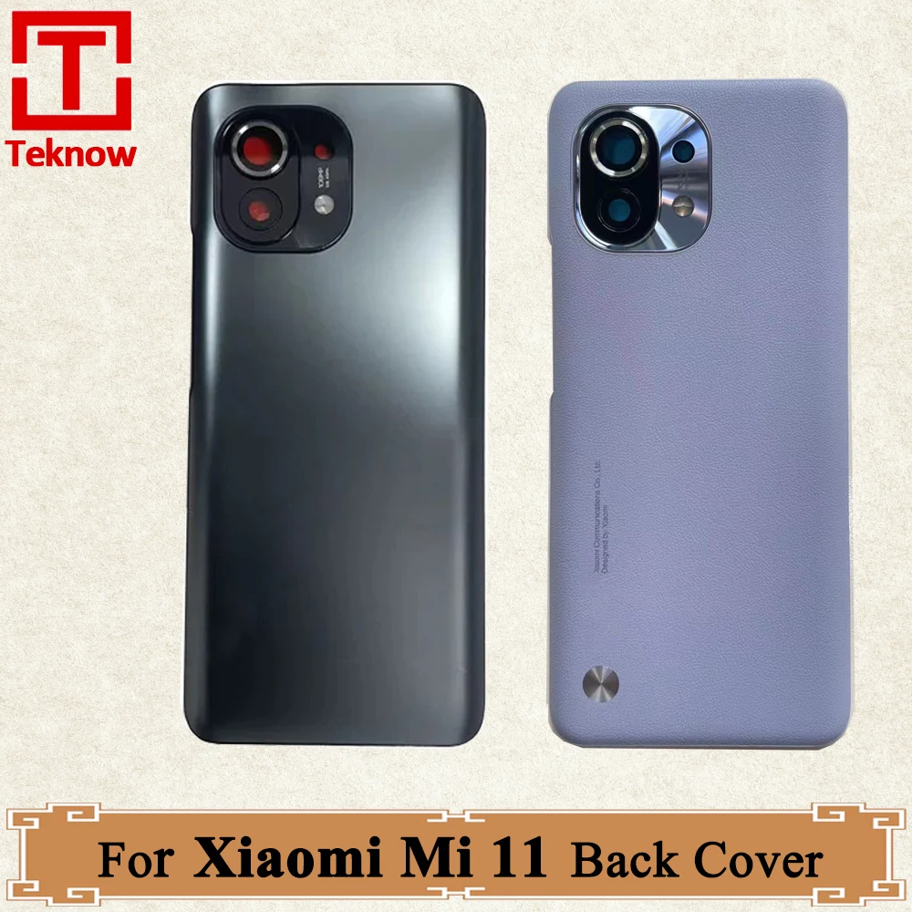 

AAA+ quality New For Xiaomi Mi 11 Back Glass M2011K2C M2011K2G Battery Cover Rear Door Housing Case For Mi 11 Back Cover Replace