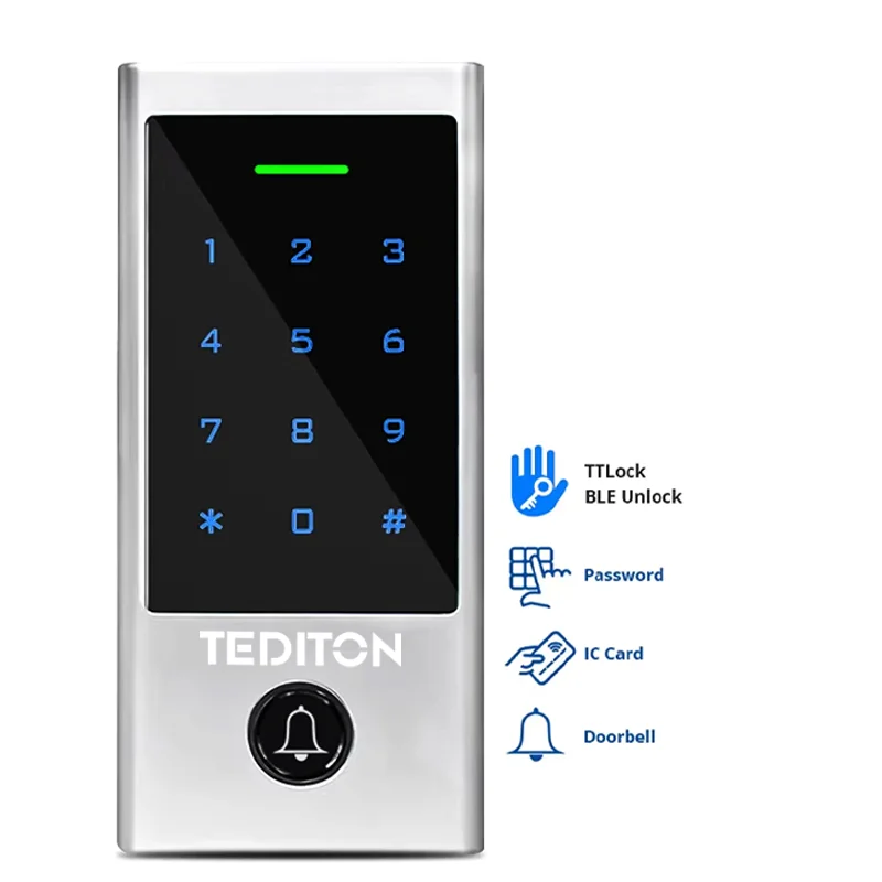 High Quality Code Card Digital Network Doorbell Smart Security System TTlock APP Access Control