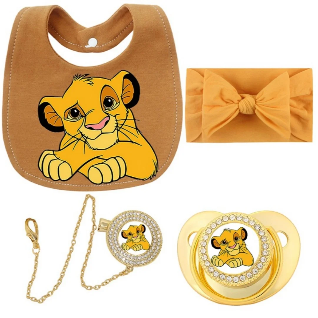 

Newborn pacifier chain baby wipes baby hair bands newborn shooting props baby gold pacifiers baby shower gifts 0-8M