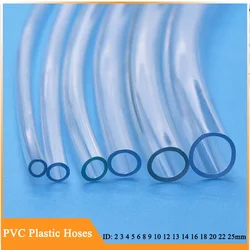 5/10M ID 2 3 4 5 6 8 9 10 12 13 14 16 18 20 22 25mm Transparent PVC Plastic Hoses High Quality Water Pump Tube Clear Garden Hose