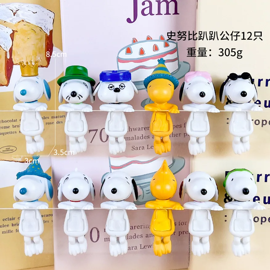 Cartoon cute angel snoopy blind box Series Mini Figure Handmade Doll Phone Screen Cartoon Model Gift Desktop Decoration