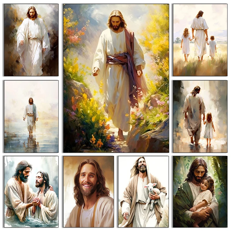 Vintage Religion Jesus Christ The Last Supper Bible Verse Art Poster Canvas Painting Wall Print Picture Living Room Home Decor