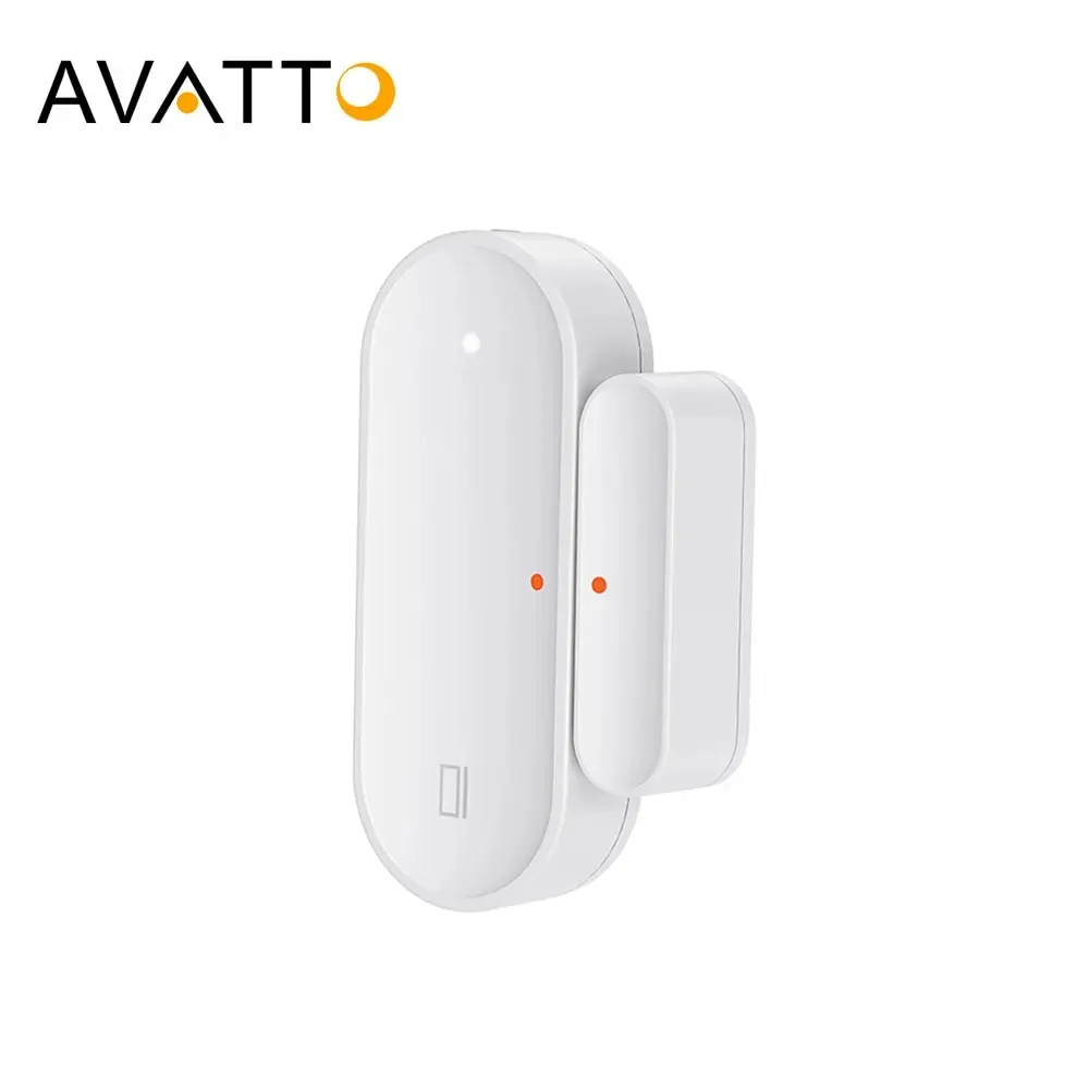 AVATTO Tuya Zigbee Smart Door Sensor Home Security Groove Design Smart Life APP Remote Control Window Detector Sensor