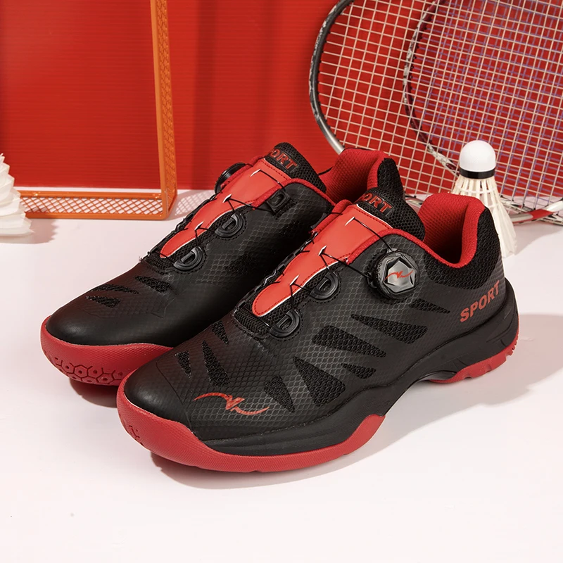 

Professional Badminton Shoes Unisex Anti Slip Table Tennis Shoes Men Women Quick Lacing Sports Shoes Couples Wearable Gym Shoe