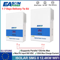 EASUN POWER 12.4KW Hybrid Solar Inverter 48V 220V Mppt 120A Charge Controller Pure Sine Wave Inverter PV Input 500V With WIFI