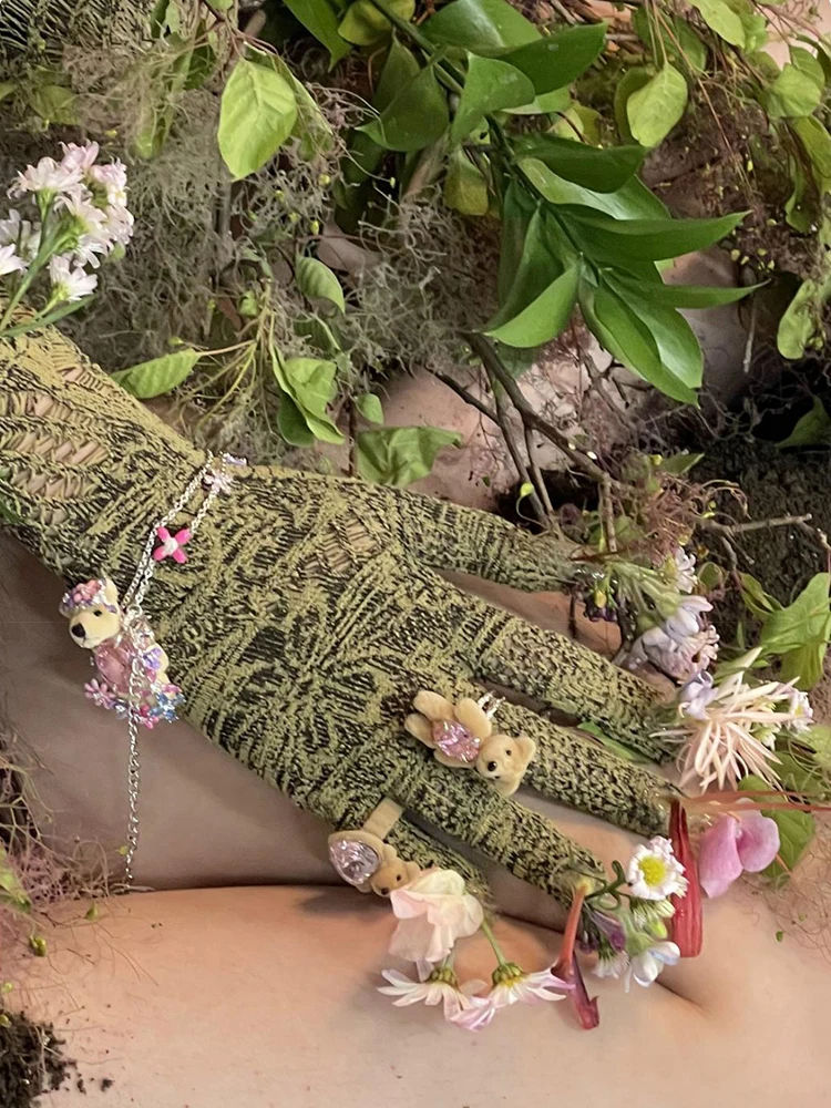 خاتم الدب القطيفة Sweet Y2K Spicy Girl هو تصميم فريد وعصري للنساء. إنها هدية مثالية لصديقتك #4