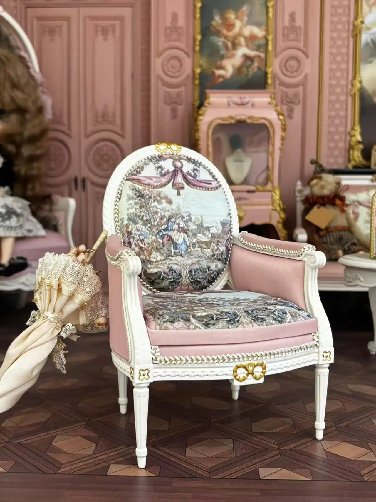 1/6 미니어처 가구 플로어 램프 옷장, 빈티지 시계 파일 캐비닛, 소파 모델 인형 집, DIY 액세서리, 미니어처 도시 선물