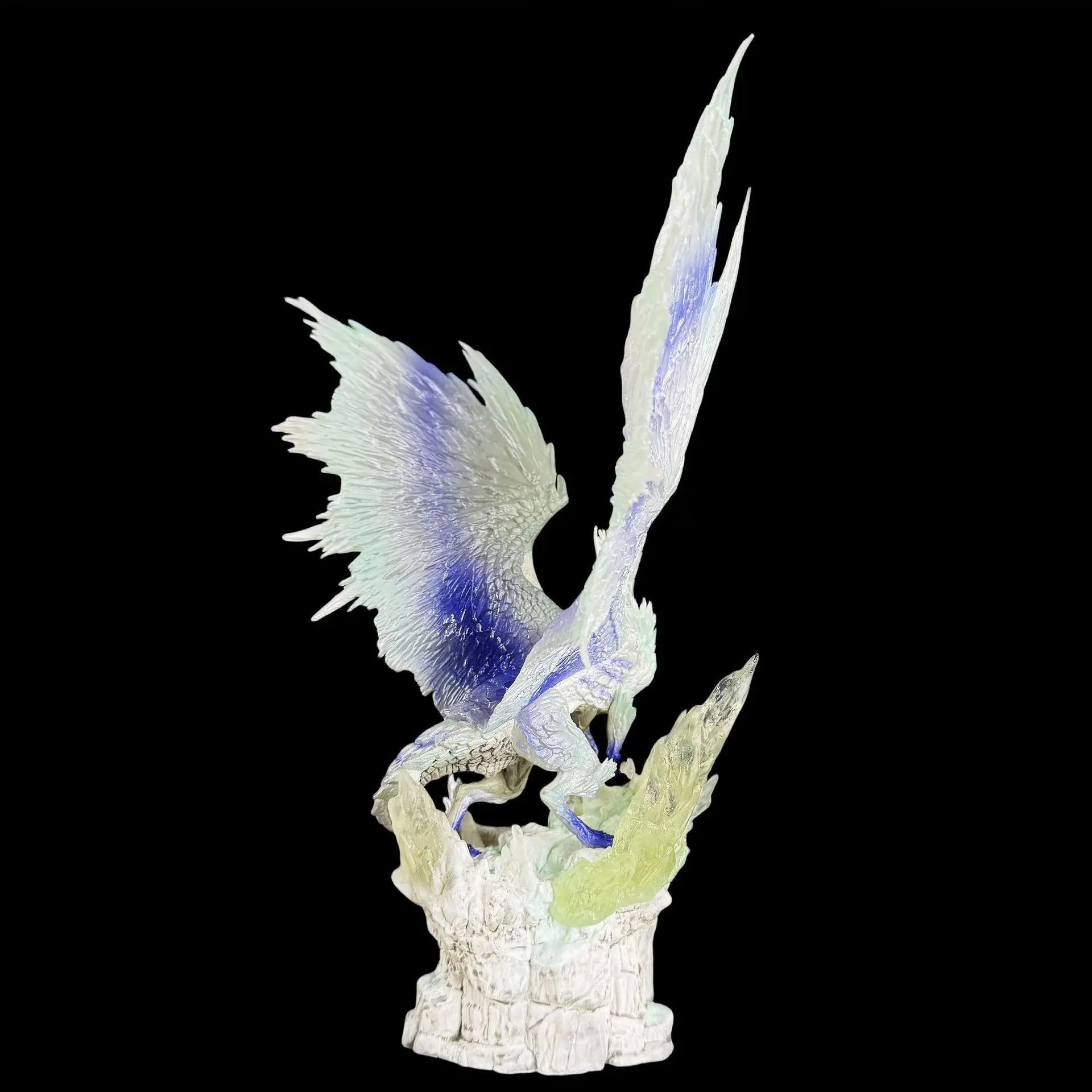 22CM monstre chasseur monde glacé Velkhana GK Statue Anime figurines d'action faites à la main étui de bureau décoration ornement cadeau