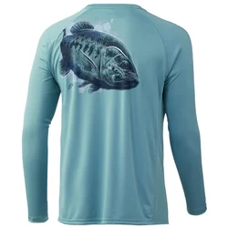 HUK Fishing Shirt Summer Men Long Sleeve Fishing Performance Shirts Upf 50 Sun Protection T Shirt Breathable Jerseys Clothing